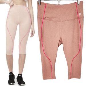 Good American Electric Feel 7/8 Crop Compression Legging Sculpting Pink Large 3